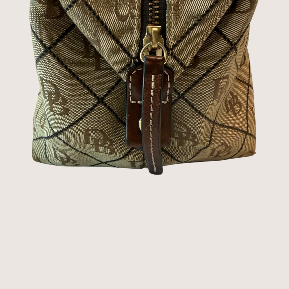 Dooney & Bourke Signature Canvas Small Duffle Limited Edition Leather/Canvas - Picture 11 of 16